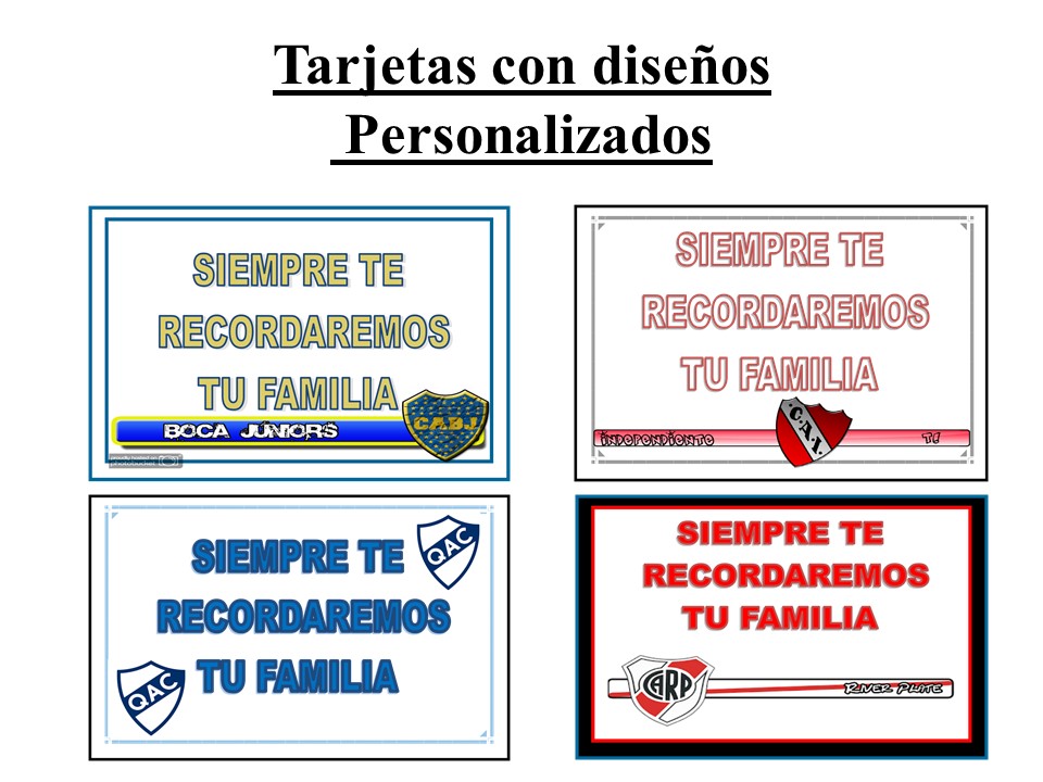 Cintas y Tarjetas de Condolencias Personalizadas 3